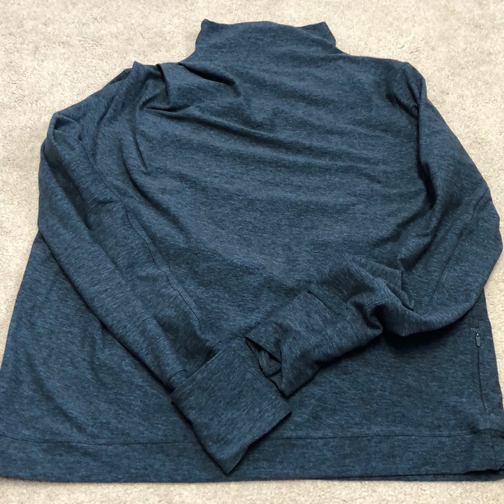 Lululemon Dark Teal Long Sleeve Mockneck Tee